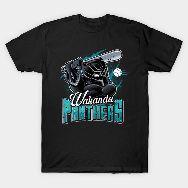 WAKANDA PANTHERS T-Shirt by FernandoSala